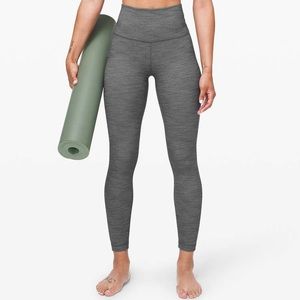 Lululemon Align High Rise Pant 25” in Gray Herringbone